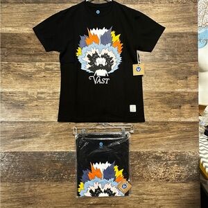 VAST LIFE Men's Black Graphic Tee